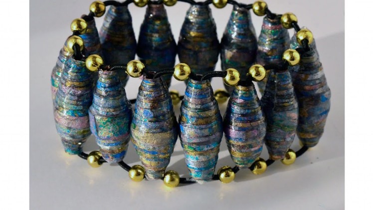 Create a Stylish Bracelet from Paper Beads - DIY Style - Guidecentral