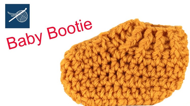 Crochet Baby Bootie Shoe - DIY Left Hand Crochet Geek