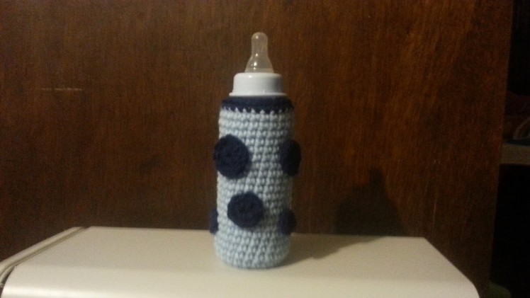 Crochet Baby Bottle Huggie- #crochet #Crochetbaby #crochettutorial