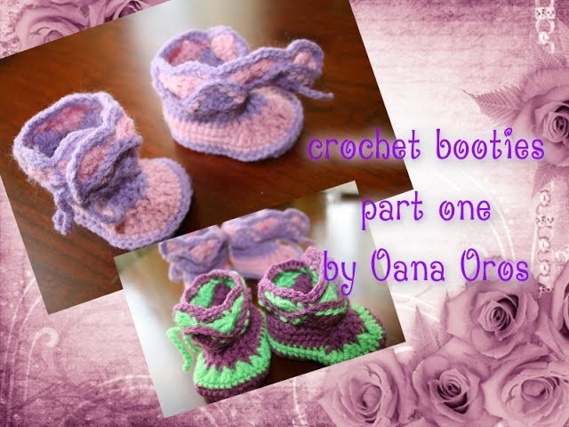 Crochet booties for baby part one