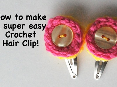 Crochet Circle Hair Clip Tutorial