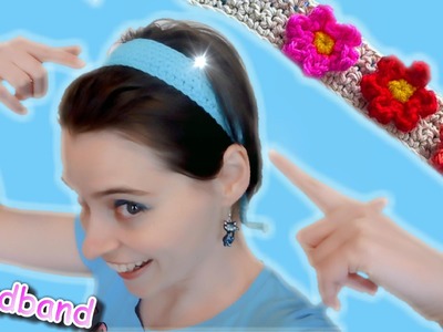 Crochet Hair Band with Ties! - Great for beginners EASY