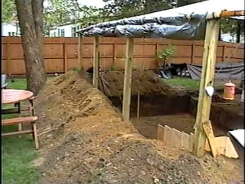 DIY 48 - New bedroom - excavation progress for foundation footing and crawlspace