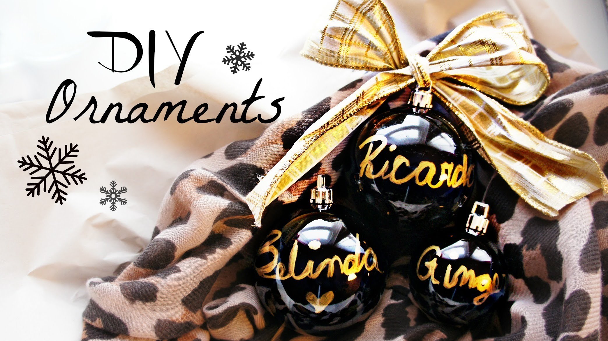 DIY Christmas Ornaments Collab with MsBtrendy