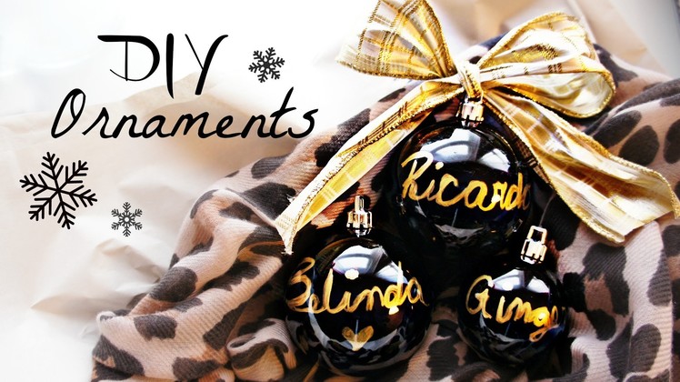DIY Christmas Ornaments Collab with MsBtrendy