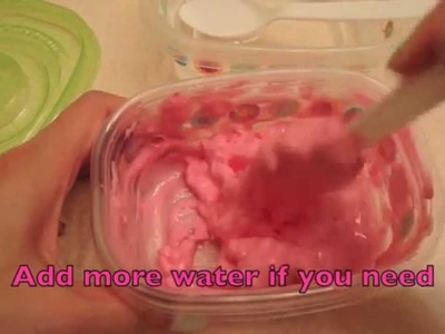 DIY decoden whipped cream with water tutorial
