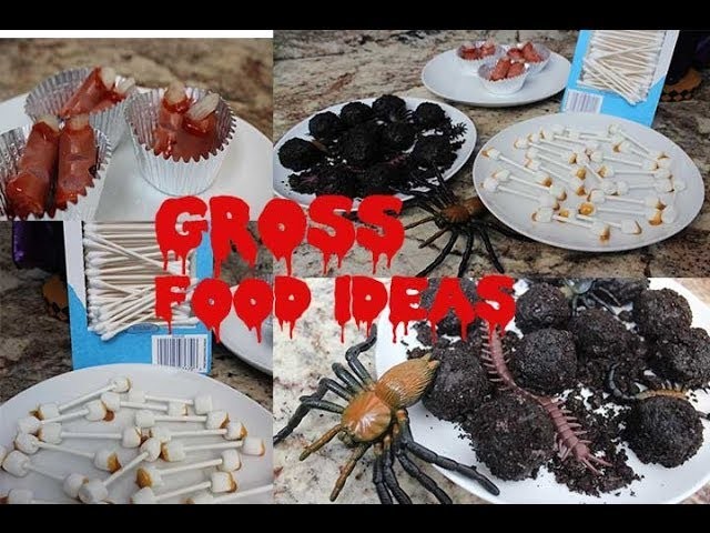 DIY Gross Halloween Food! (Quick & Easy)