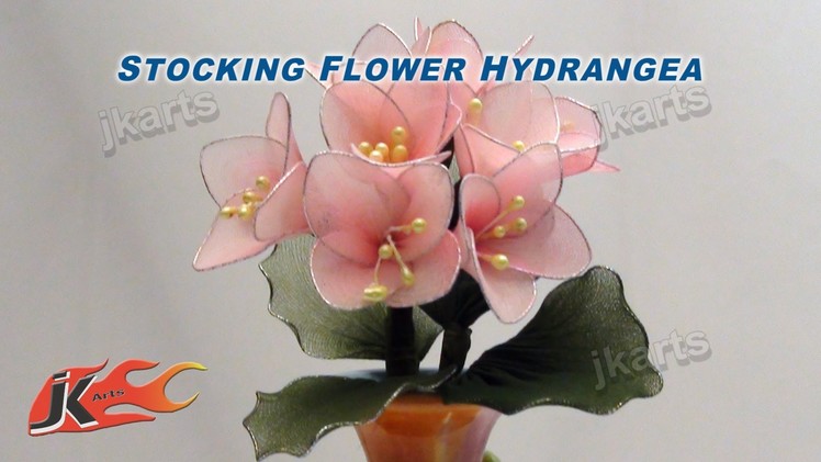 DIY Stocking Flower Bouquet Hydrangea JK Arts 102