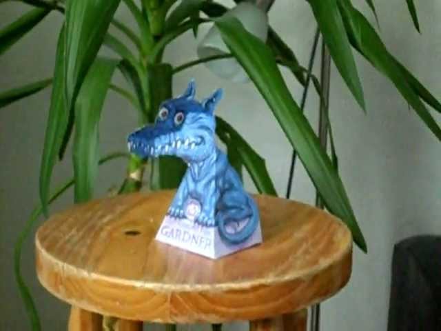 Gathering for Gardner dragon papercraft optical illusion