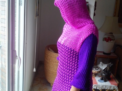 Hooded Dress Loom Knitting