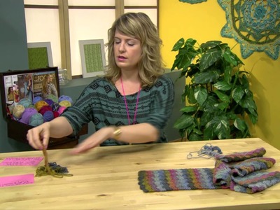 How to Crochet -- Color Wave Scarf Pattern