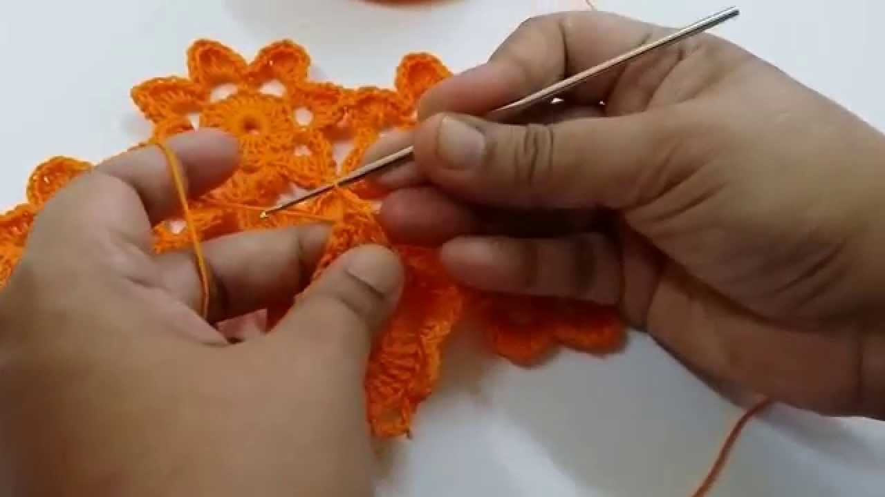 How to join crochet flower-2