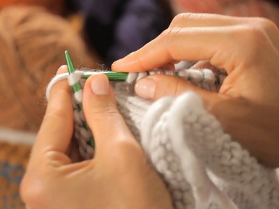 How to Knit in the Round Left-Handed | Circular Knitting