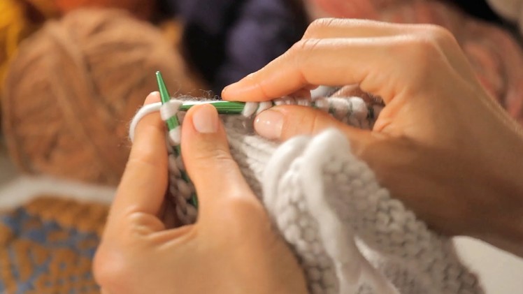 How to Knit in the Round Left-Handed | Circular Knitting