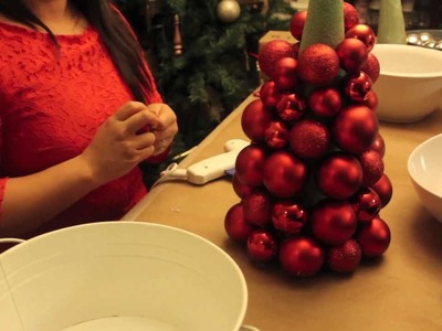 How To Make a Christmas Ornament Ball Tree