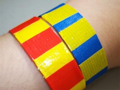 How to make a duct tape sports bracelet - EP