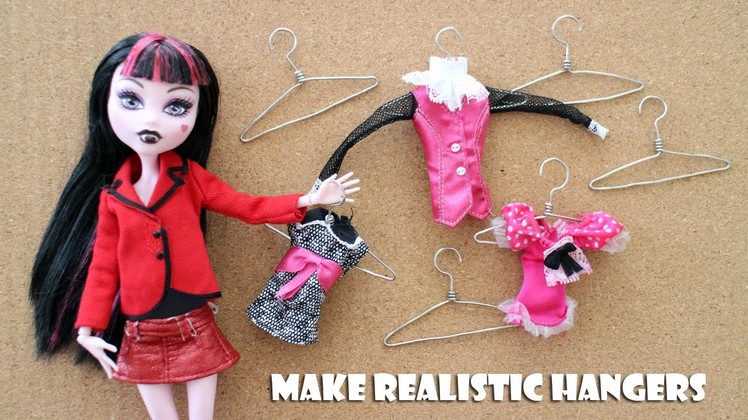 How to make a hanger making device and clothes hangers for dolls- Doll Crafts