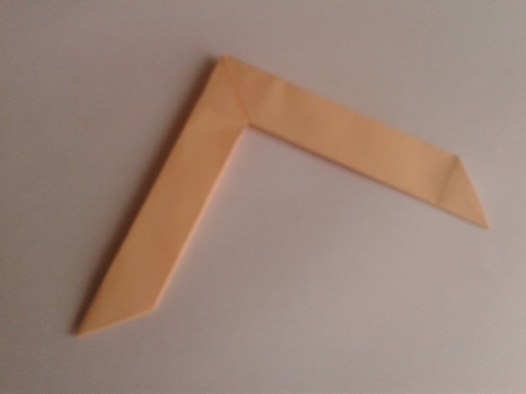 How to make an origami boomerang #origami