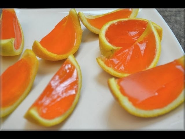 How to Make Orange Jello Slices - CookwithApril