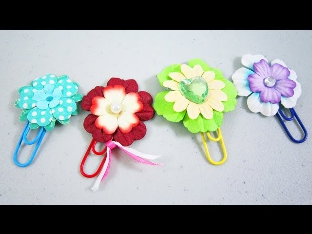 How to make paper flower bookmarks - EP