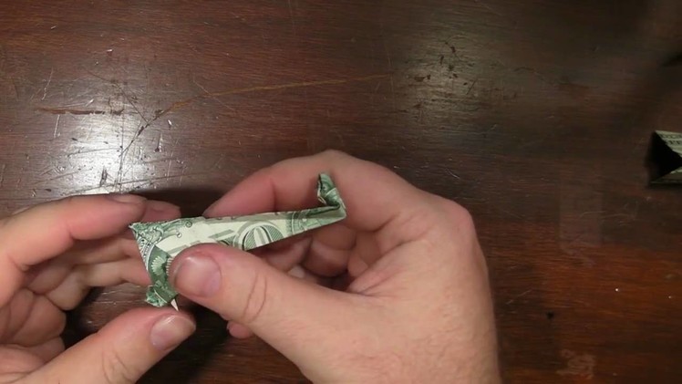 Origami Giraffe with a US dollar bill