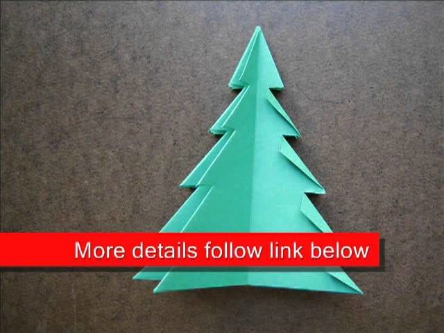 Paper Folding Origami Christmas Tree 1