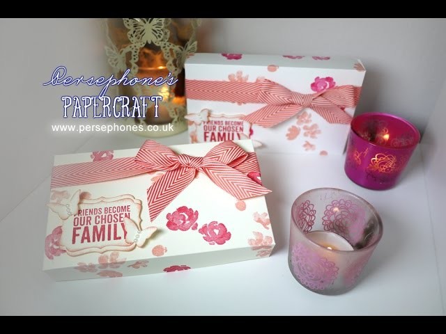 Pretty Stamped Box | Stampin' Up UK with Persephone's Papercraft