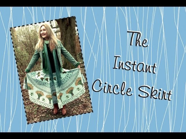 The Instant DIY Circle Skirt: a refashion tutorial