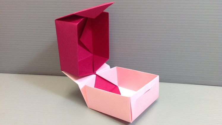 Valentine's Day Origami Hinge Box with Closure