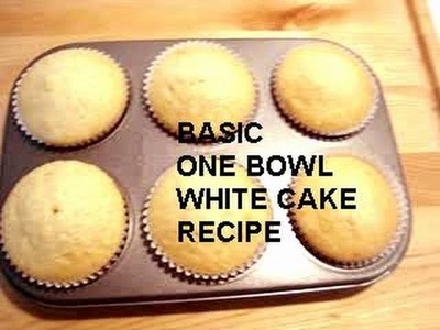 BASIC ONE BOWL WHITE CAKE, how to diy (vegan)