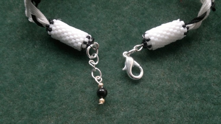 Beading4perfectionists : Bead end for Macramé (if you don't want to knot ends) beading tutorial