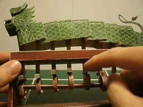Chinese Jade Dragon Automata Papercraft
