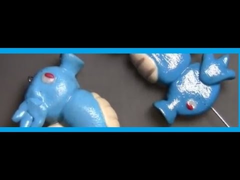 Clay Pokemon Horsea - Seahorse Charm - Tutorial