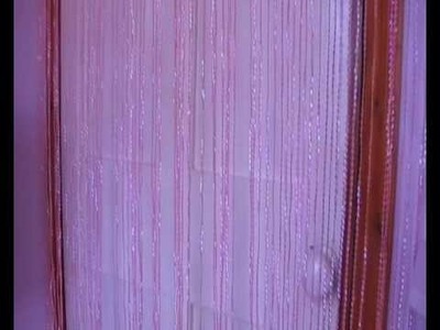 Clear Beaded Door Curtain