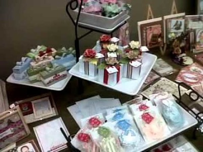 CRAFT FAIR  showing of my table set up.