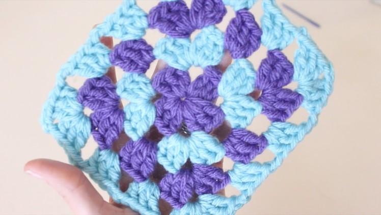 Crochet for beginners : Easy method for joining new colours to a granny square