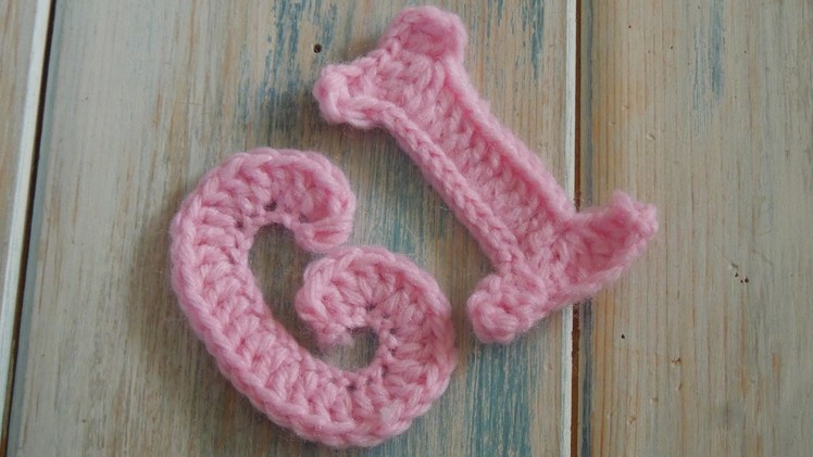 (crochet) How To Crochet Letters G, I - Crochet Extras