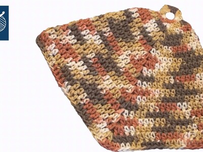 Crochet Potholder Made with Ring Left Hand Crochet Geek