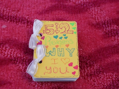 DIY: 52 reasons why i love you deck of cards