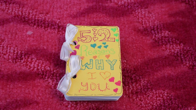 DIY: 52 reasons why i love you deck of cards