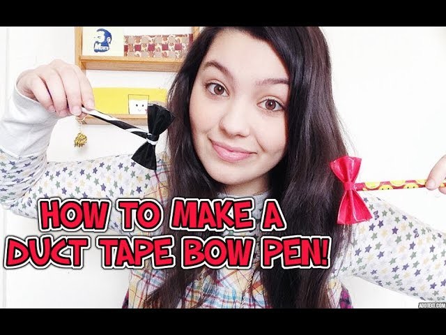 DIY:Duct Tape Bow Pen Tutorial!
