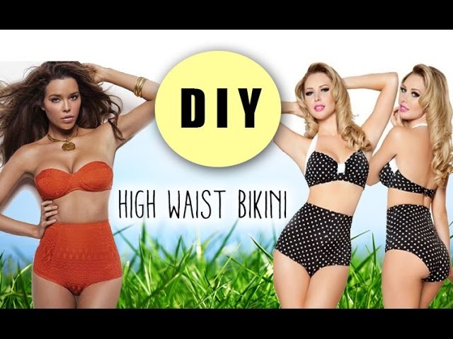 DIY High Waist Bikini Bottoms (pattern included)