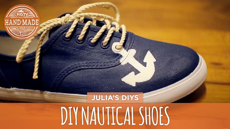 DIY Nautical Shoes - White Shoes Challenge Week - HGTV Handmade