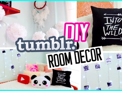 DIY Tumblr ROOM DECOR! DIY Polaroids, Urban Outffiters pillow & more!