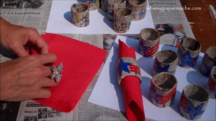 Easy Paper Mache 4th of July Craft 4 YOU