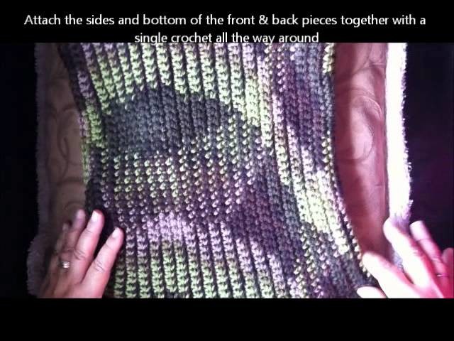 Felted Crochet Backpack - Great for men :)