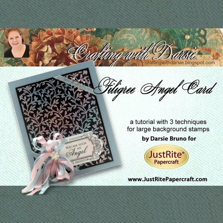 Filigree Angel Card by Darsie Bruno for JustRite Papercraft