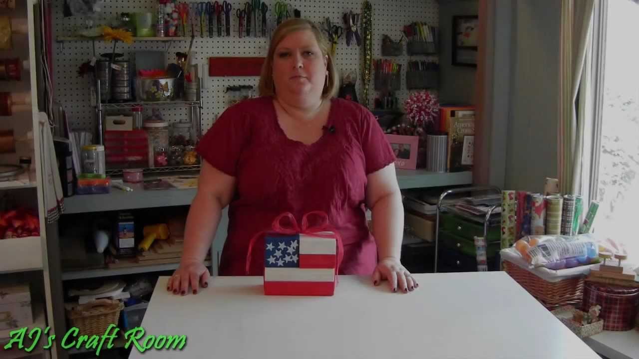 Flag Blocks Ajs Craft Room Holiday Craft Idea