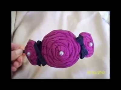 Handmade fabric flowers and headbands