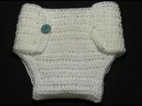 How to crochet a Diaper.Nappy Cover Part 2 of 2 Fits 3-6 months